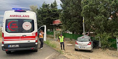 Tekirdağ’da yolcu otobüsü ile otomobil çarpıştığı kaza kamerada: 1 ölü, 2 yaralı