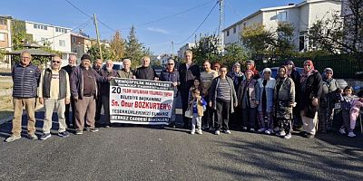 Yeniçiftlik Mahallesi Sakinlerinden Başkan Bozkurter’e Teşekkür